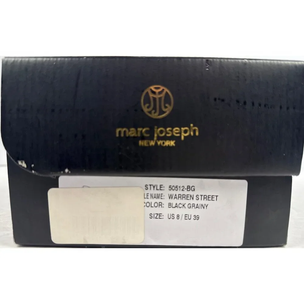 Marc Joseph New York Women's Warren ST Black Leather Loafer‎ Flat Size 8